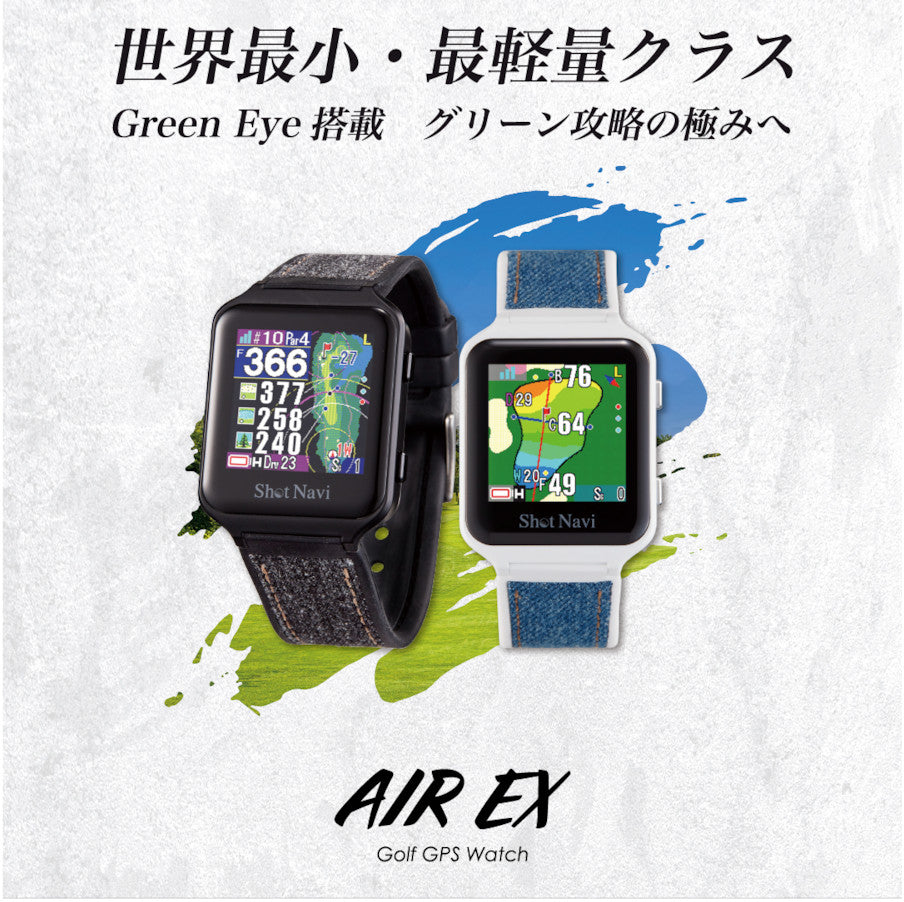 Shot Navi AIR EX Shot Navi AIR EX Golf Navi 触摸屏GPS Navi 最小最