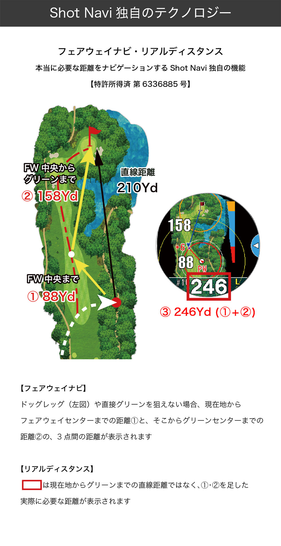 【2024年最新作】Shot Navi Evolve_α ／ ショットナビ／エボルブアルファ／日本製／GPSナビ／ゴルフナビ／距離測定／ フルカラーレイアウト／ゴルフ／新製品／海外コース対応／父の日／Shotnavi