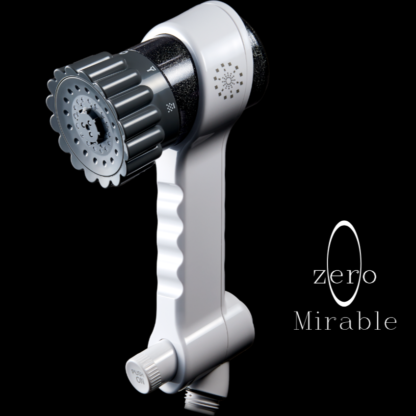 [Genuine Product] Science Mirable Zero Mirable Zero Ultra Fine Bubble Shower Head Chlorine Removal Function Tornado Stick Mist Water Stop Button Serial Number Included Mirable Mirable Plus Wrapping Available Latest Model Shower That is Not a Shower