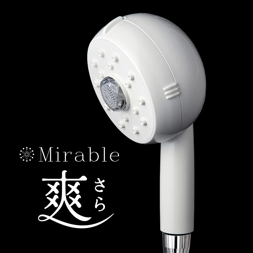 [Genuine Product] Science Mirable Zero Mirable Zero Ultra Fine Bubble Shower Head Chlorine Removal Function Tornado Stick Mist Water Stop Button Serial Number Included Mirable Mirable Plus Wrapping Available Latest Model Shower That is Not a Shower