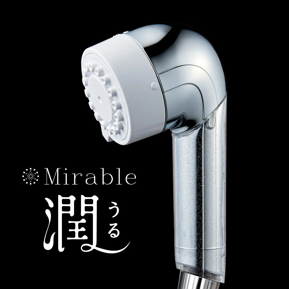 [Genuine Product] Science Mirable Zero Mirable Zero Ultra Fine Bubble Shower Head Chlorine Removal Function Tornado Stick Mist Water Stop Button Serial Number Included Mirable Mirable Plus Wrapping Available Latest Model Shower That is Not a Shower